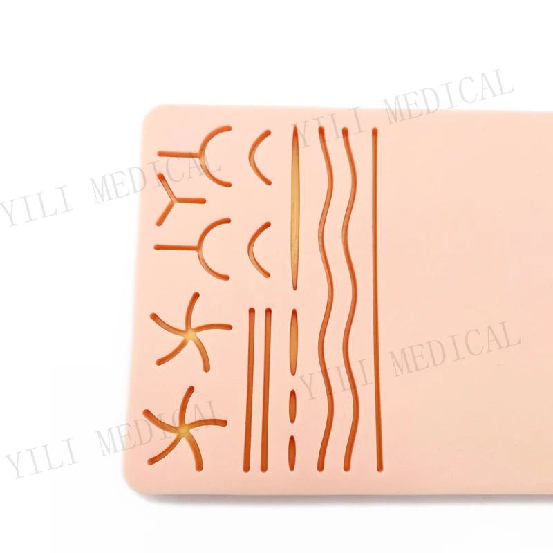 Three-Layers Of Skin Suture Pad Creative DIY Wound Simulation Skin Pad Model