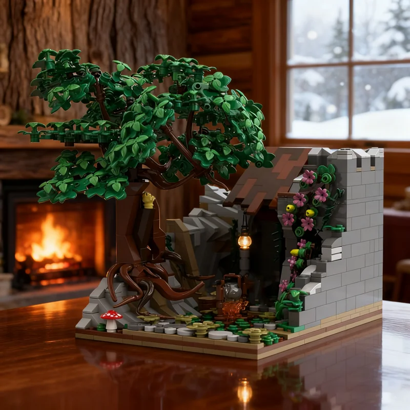 1087pcs MOC The Hobbit And Lord Of The Rings The Rings Ranger Hideout Model Building Blocks Toy Christmas Gifts Construction