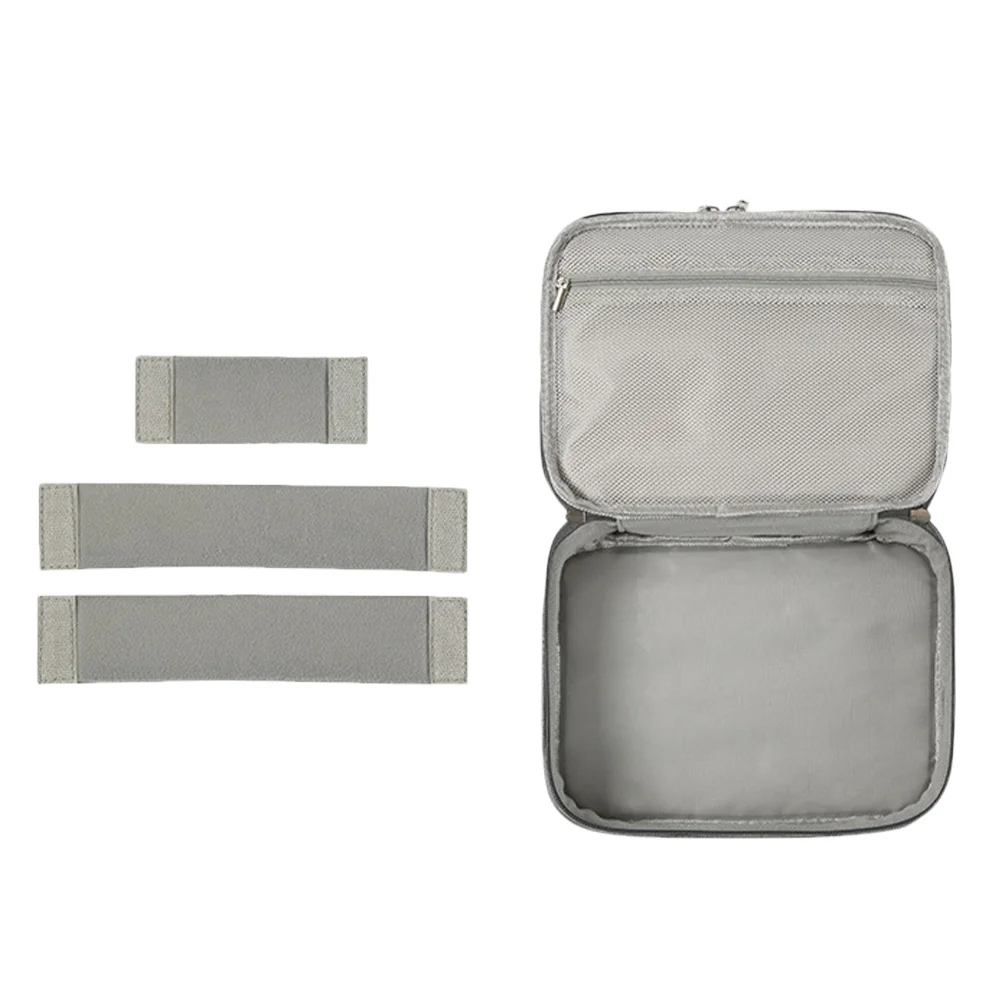 

Electronic Organizer Bag for Digital Accessories Small Light Storage Pouch with Handle Smooth Interior Travel Cord Organizer