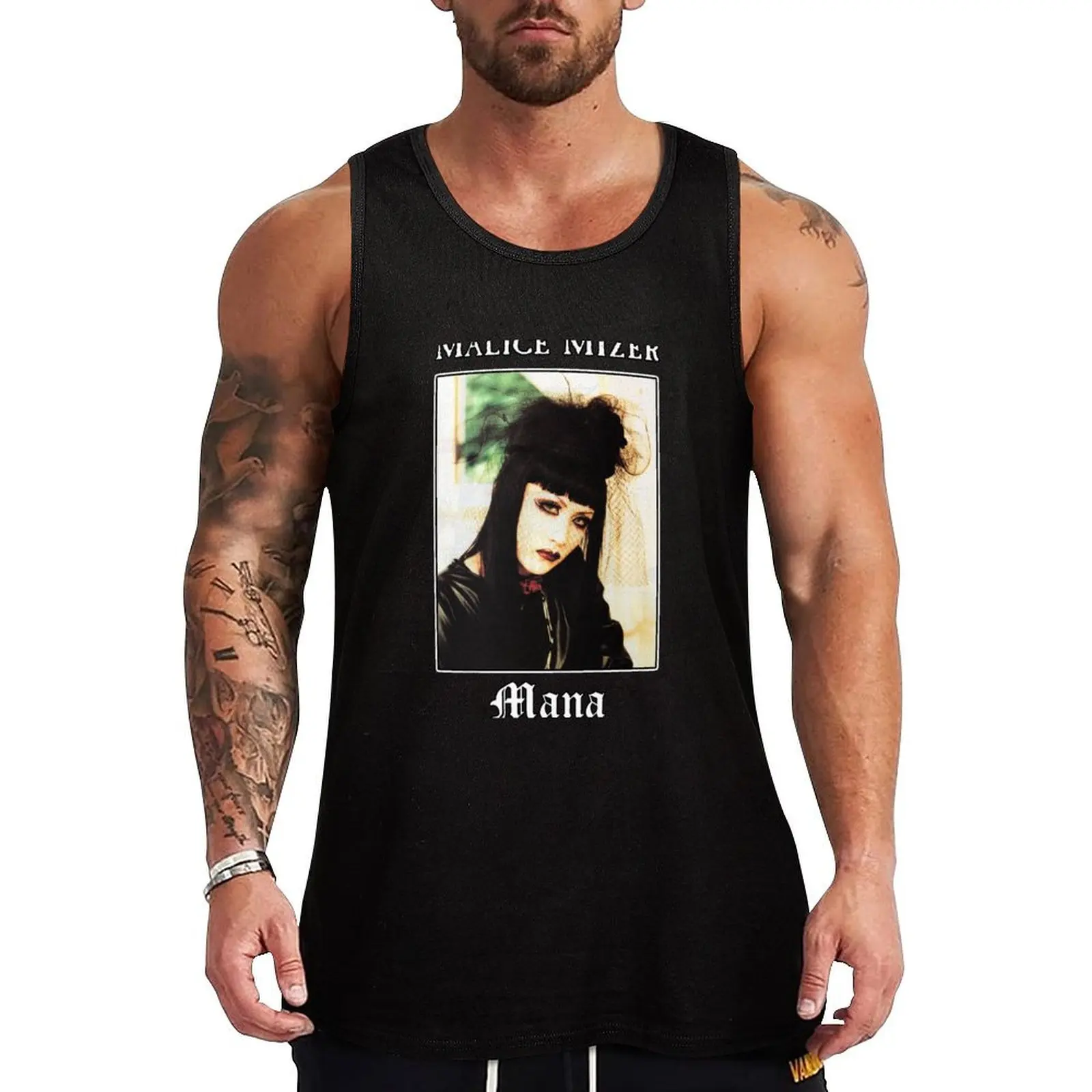 

MALICE MIZER - Mana (Mana-Sama) - Japanese Visual Kei Band Tank Top tops summer clothes man 2025