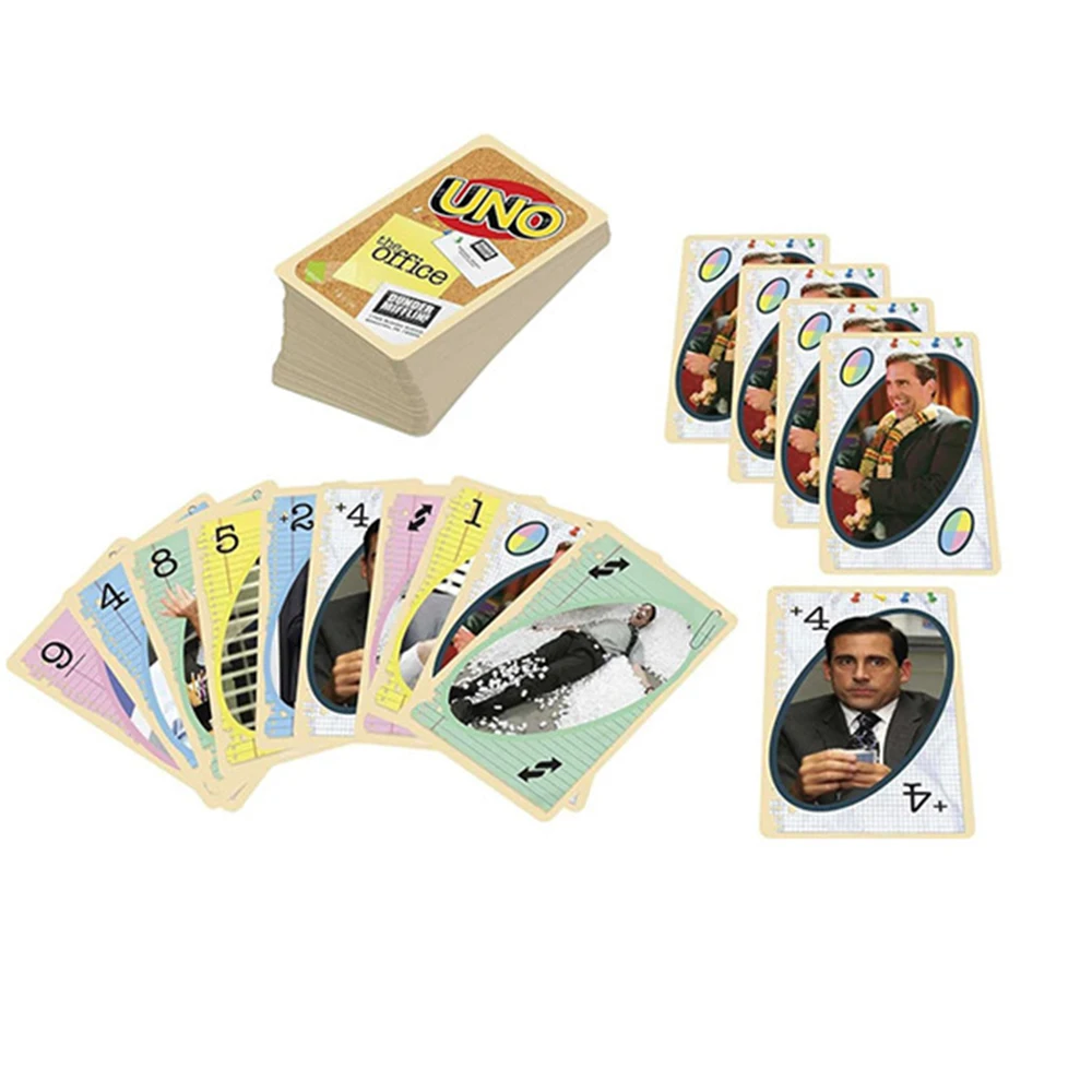 Board Game UNO THE Office Office Gathering Board Game Cards Children\'s Toys Playing Cards Halloween Birthday Gift