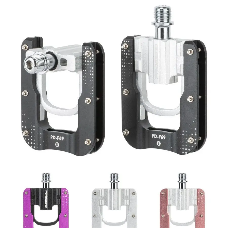 Folding Bicycle Pedals Aluminum Alloy Anti-Slip Wide Platform Lightweight For MTB Road Folding Bike Replacement Parts