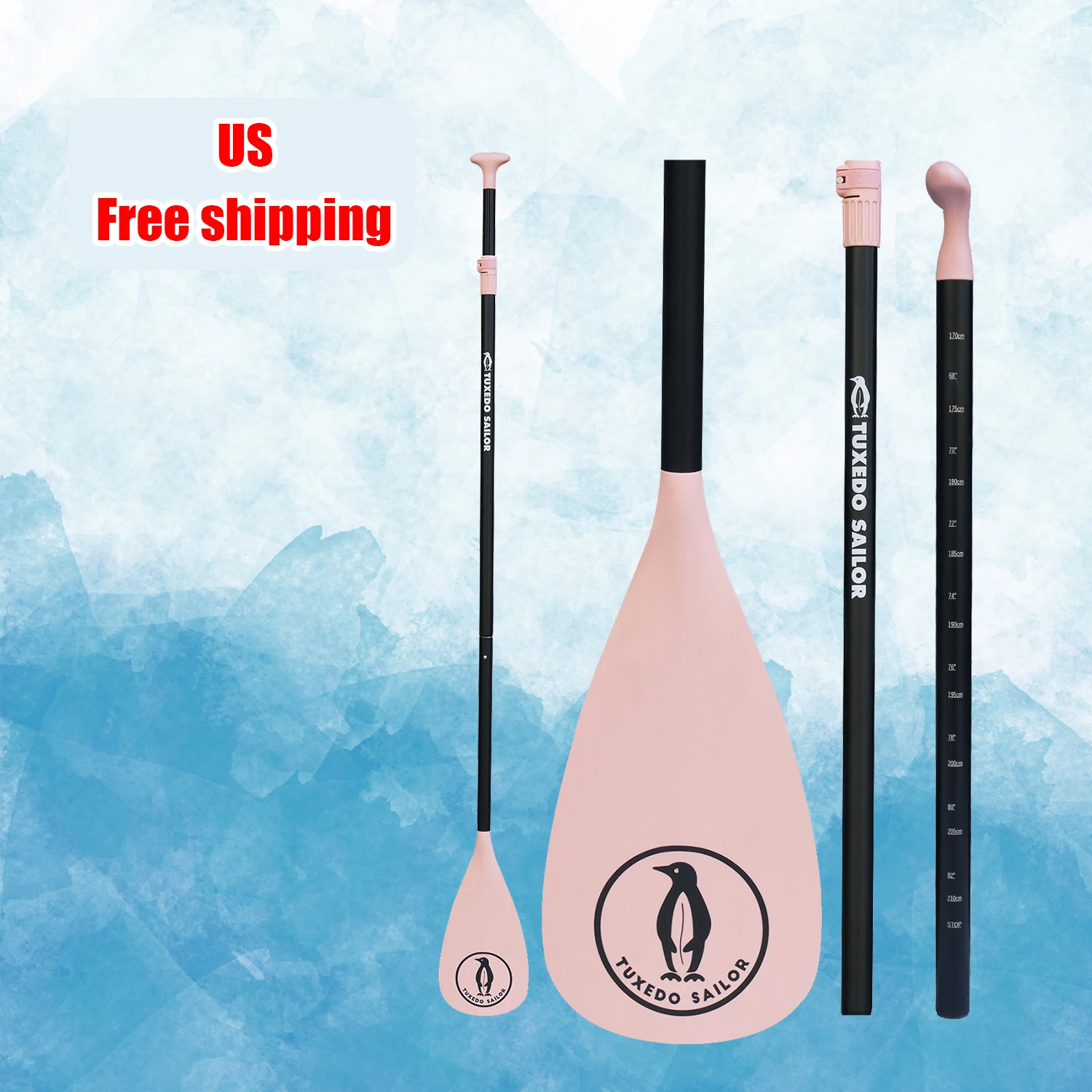 US Free Shipping Dropshipping Wholesale CE Paddle Boat Carbon Sup Paddle Funwater Dragon Boat Paddle Surf