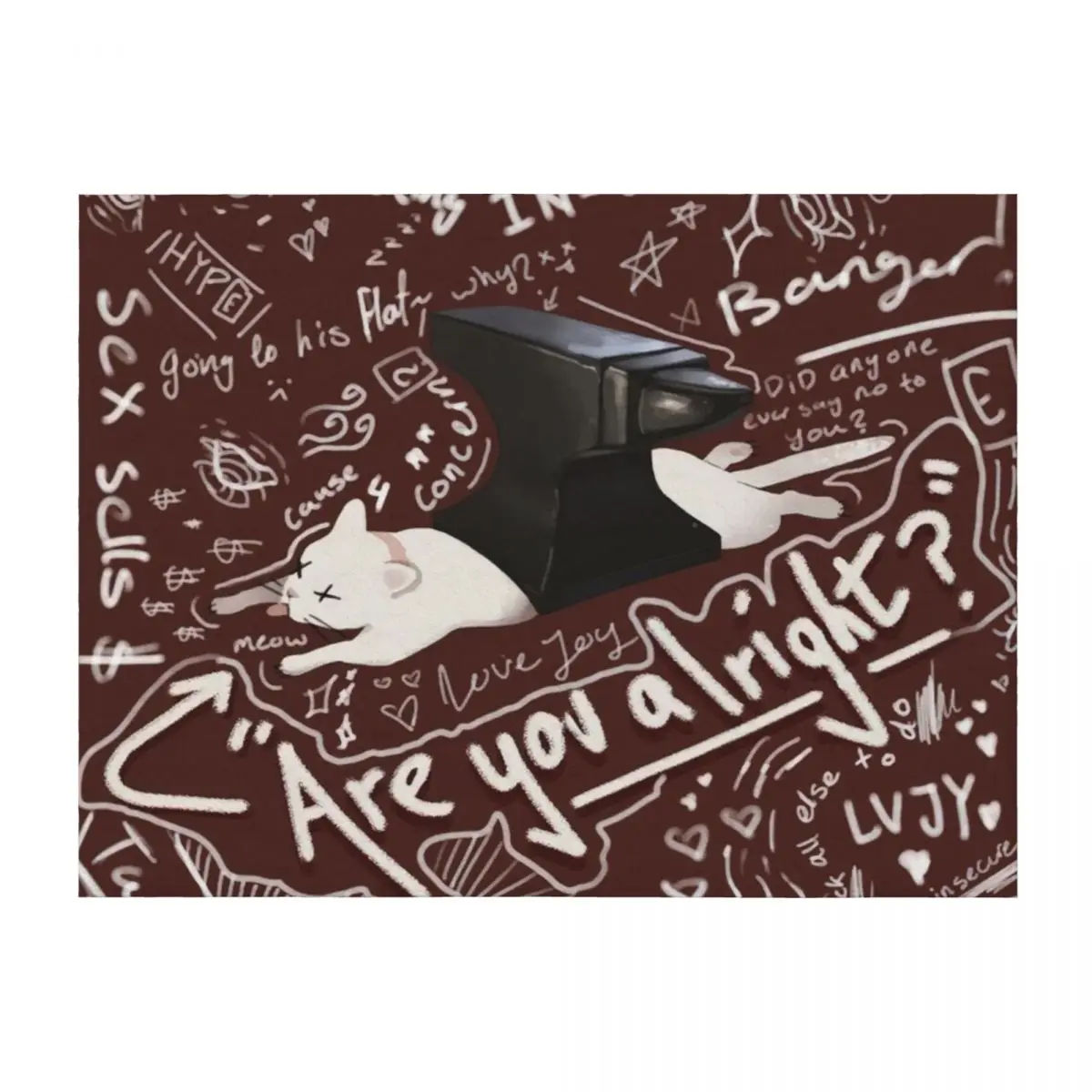 

Are You Alright Lovejoy Throw Blanket Flannel Fabric For Sofa Thin Summer Sofa Quilt Blankets