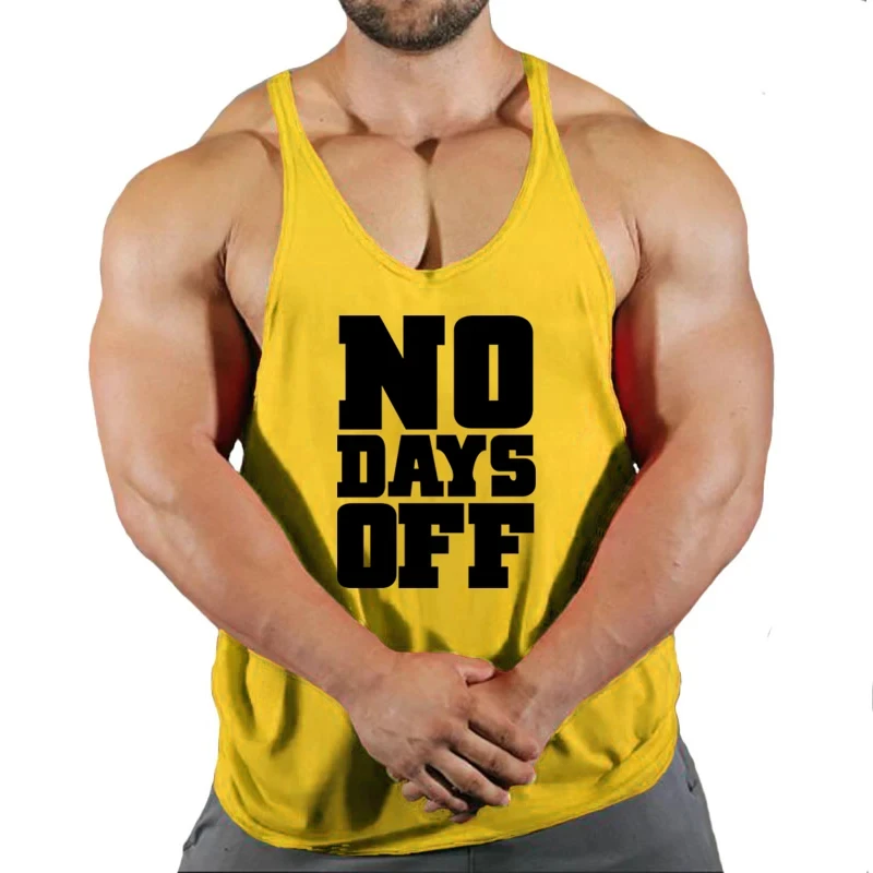 

Summer Y Back Gym Stringer Tank Top Men Cotton Clothing Bodybuilding Sleeveless Shirt Fitness Vest Muscle Singlets Workout Tank