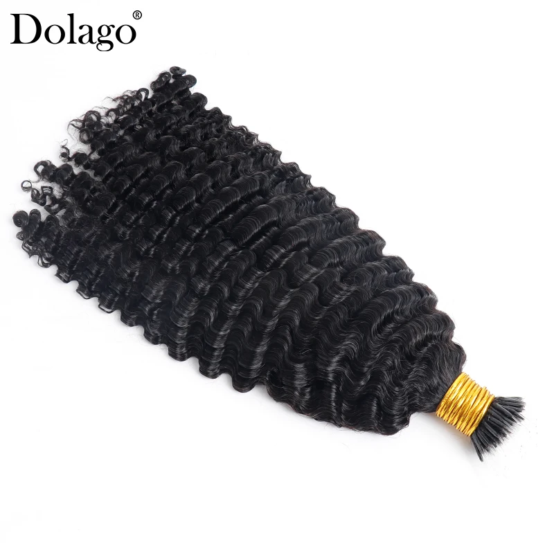 I Tip Hair Extensions Real Human Hair Afro Kinky Curly Bundles Nano Rings Hair Extension Microlink Hair Extensions Human Hair