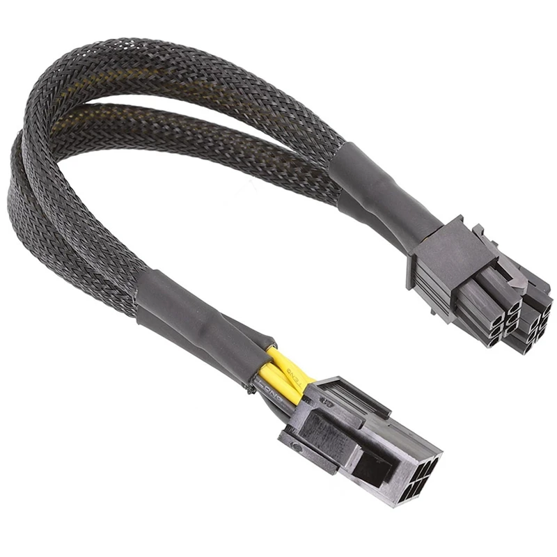 Graphics Card 6-Pin One-Point Two-Cable Graphics Card 6P Extension Cable 20 Cm Set Net