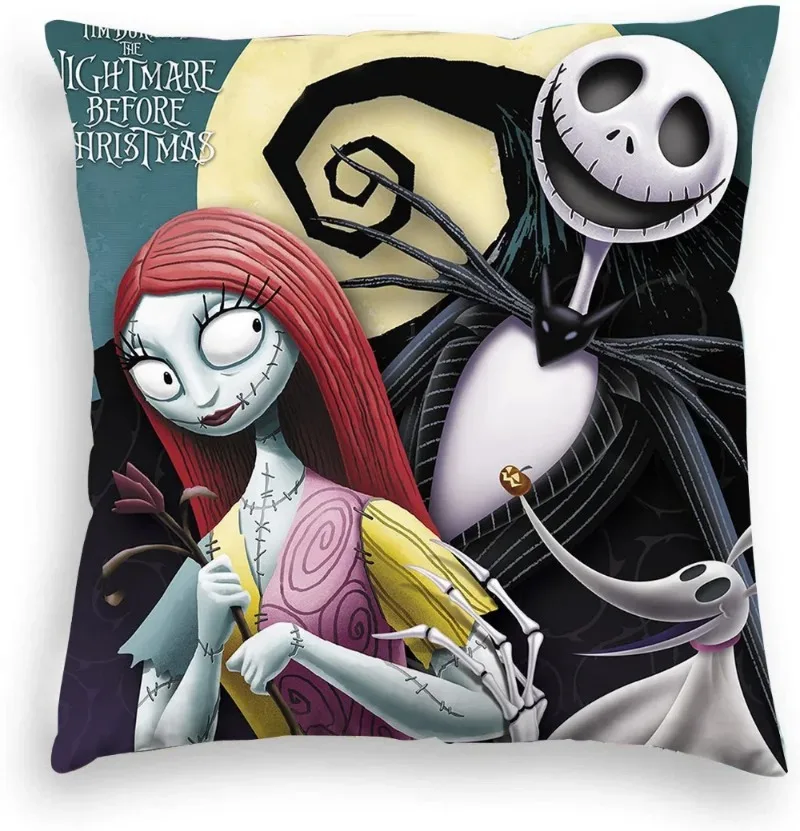 Chrismas Nightmare 3D Printed Cushion Cover Pillowcase for Sofa Chairs Home Decor