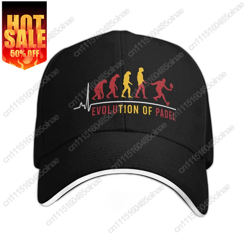 Personalized Cool Evolution Of Padel Tennis Design Baseball Cap Women Men Adjustable Unisex Dad Summer Sun Hat