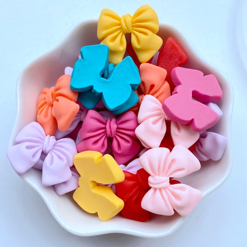 10/20Pcs New Cute Cartoon Mini Bow Series Flat Back Resin Scrapbooking DIY Jewelry Craft Decoration Accessories