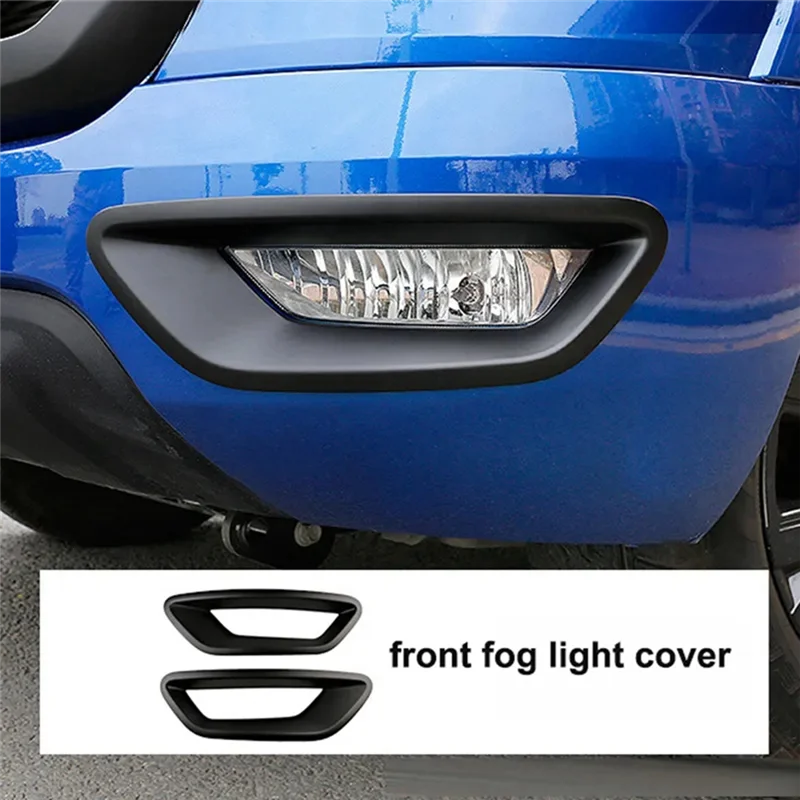 

【NEW】1 Pair Car Styling Front Fog Light Cover Frame Rear Light Cover Black Decoration Accessories For Great Wall Cannon GWM Poer