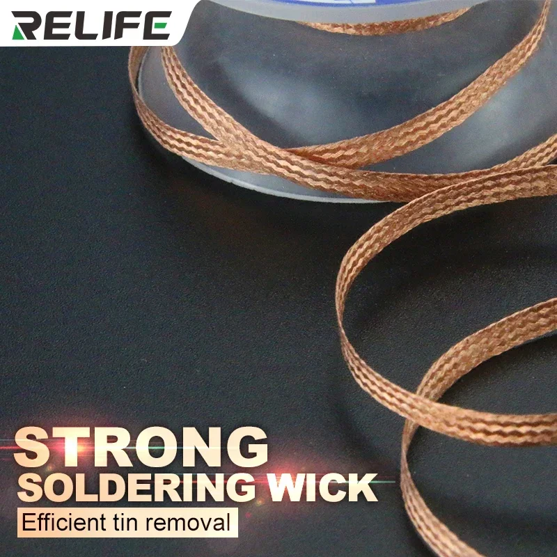 Herleven RL-1515 Soldeerdraad 1.5-3.5Mm Desolderen Draad Vlecht Soldeer Losmiddel Lont Draad Snoer Flux Bga Reparatie Tools