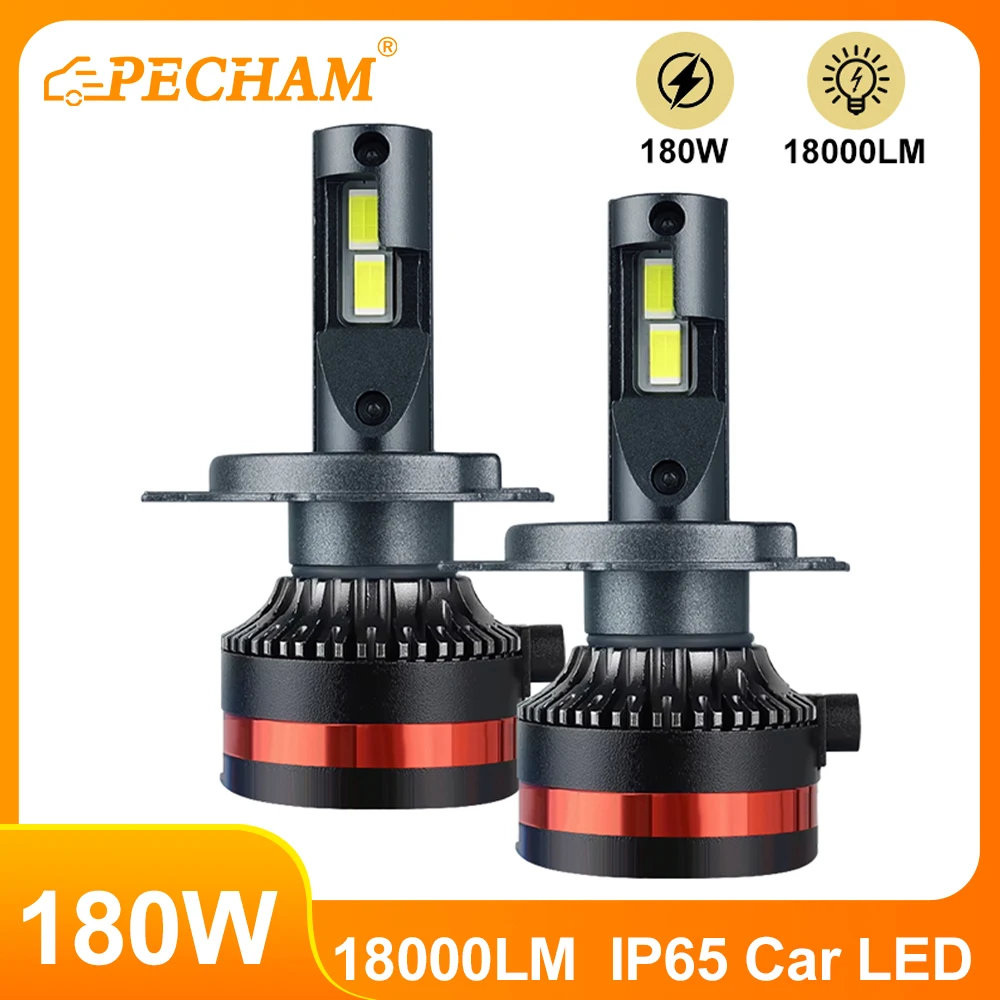 2Pcs/Set 180W 18000LM H11 Car Led Headlight H9 H11 9005 HB3 9006 HB4 9012 Hir2 Bulb Canbus Led Car Headlight Mini Auto Led Lamp
