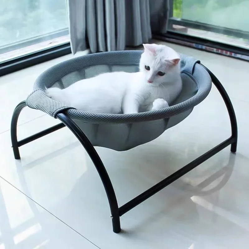 Stable Structure Detachable Outdoor dog Bed cat Bed Pet Hammock Free-Standing Cat Sleeping Bed Pet Supplies Indoors Outdoors