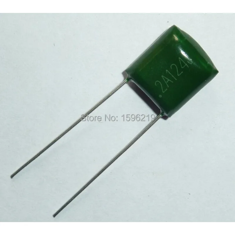 

200pcs Mylar Film Capacitor 100V 2A124J 0.12uF 120nF 2A124 5% Polyester Film capacitor - Free Shipping