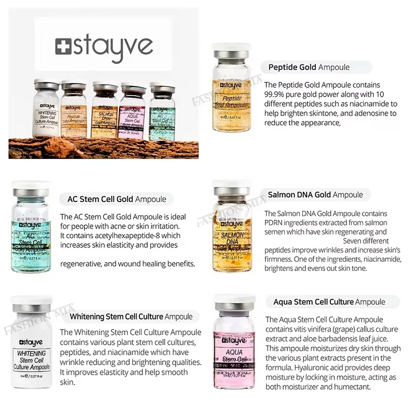 Stayve 8ml BB 크림 글로우 스타터 세럼 키트 Peptides/Niacinamide Foundation 모이스춰 라이징 햇볕 크림 페이스 스킨 케어