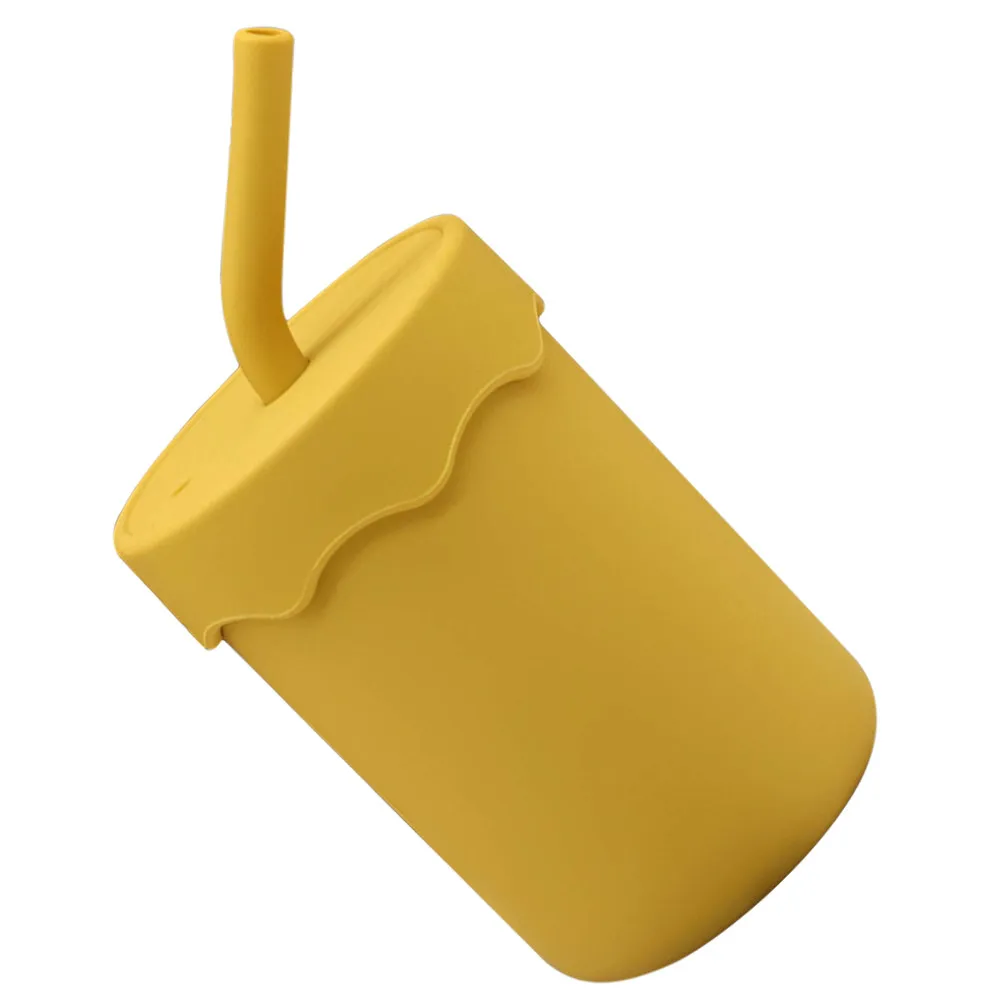 

Silicone Training Cup Straw Lid Baby Toddler Water Bottle Easy Use Soft Silicone Cup for Toddlers Baby Cups Toddler Straw Cups