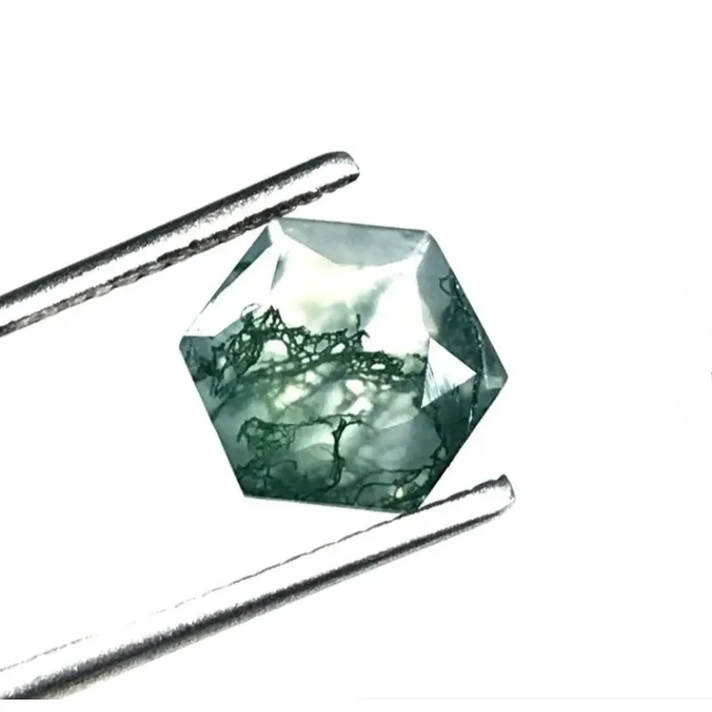 

Шестигранный агат, натуральный зеленый мох, агат, граненый калиброванный, высшего качества, свободный драгоценный камень, мох, агат, кулон, кольцо, серьги, подарок