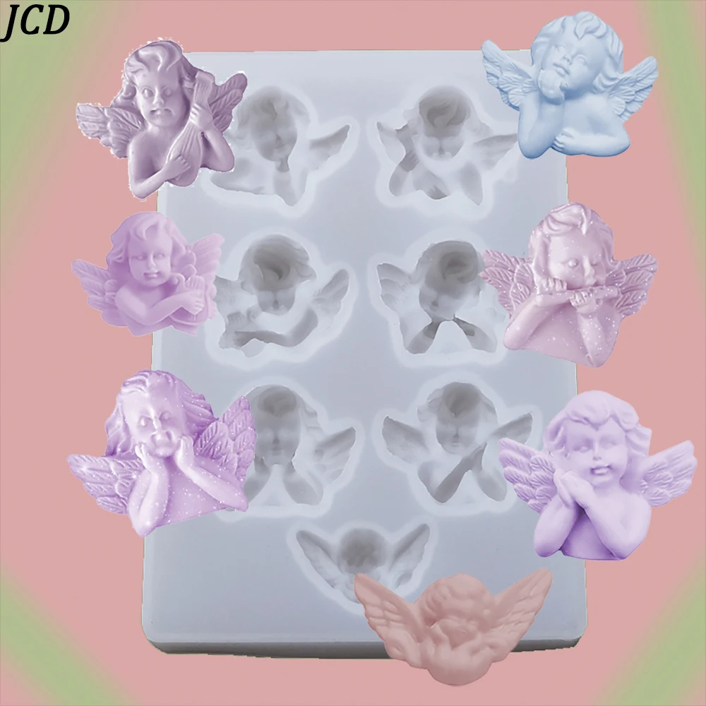 Angel Shaped Silicone Resin Mold DIY Clay UV Epoxy Resin Mold Pendant Jewelry Tool Mold 7 Pendant Silicone