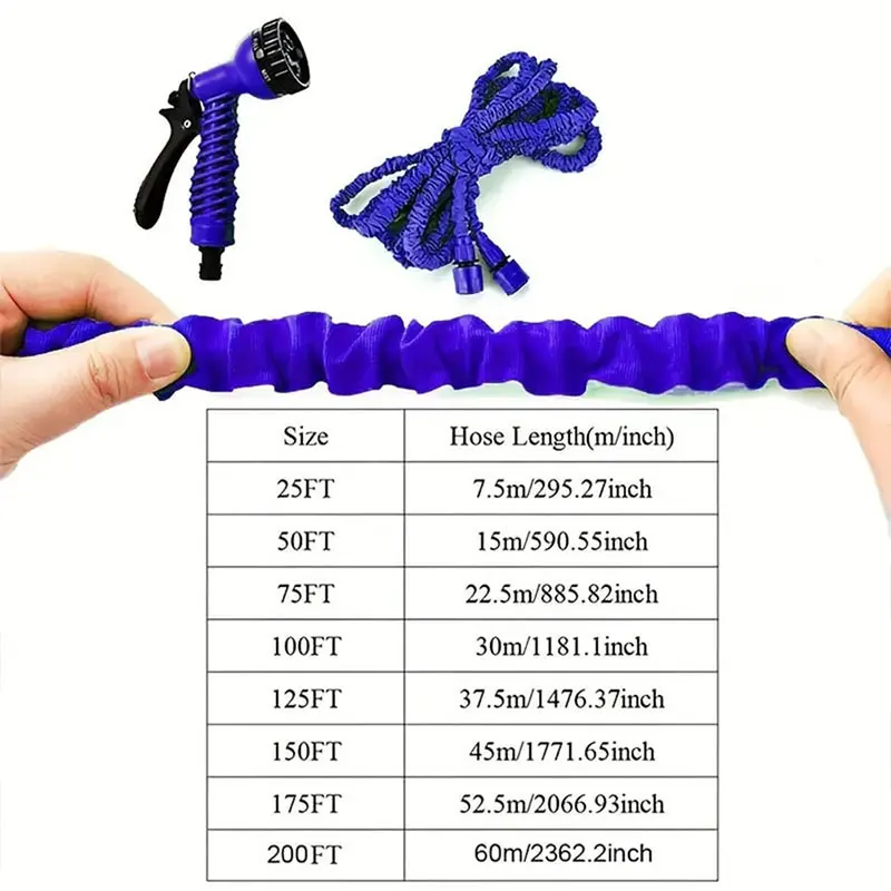 Wąż wysokociśnieniowy wąż rozprężny wysokociśnieniowy wąż do nawadniania może wysunąć wąż ogrodowy pistolet natryskowy samochodowy pistolet na wodę