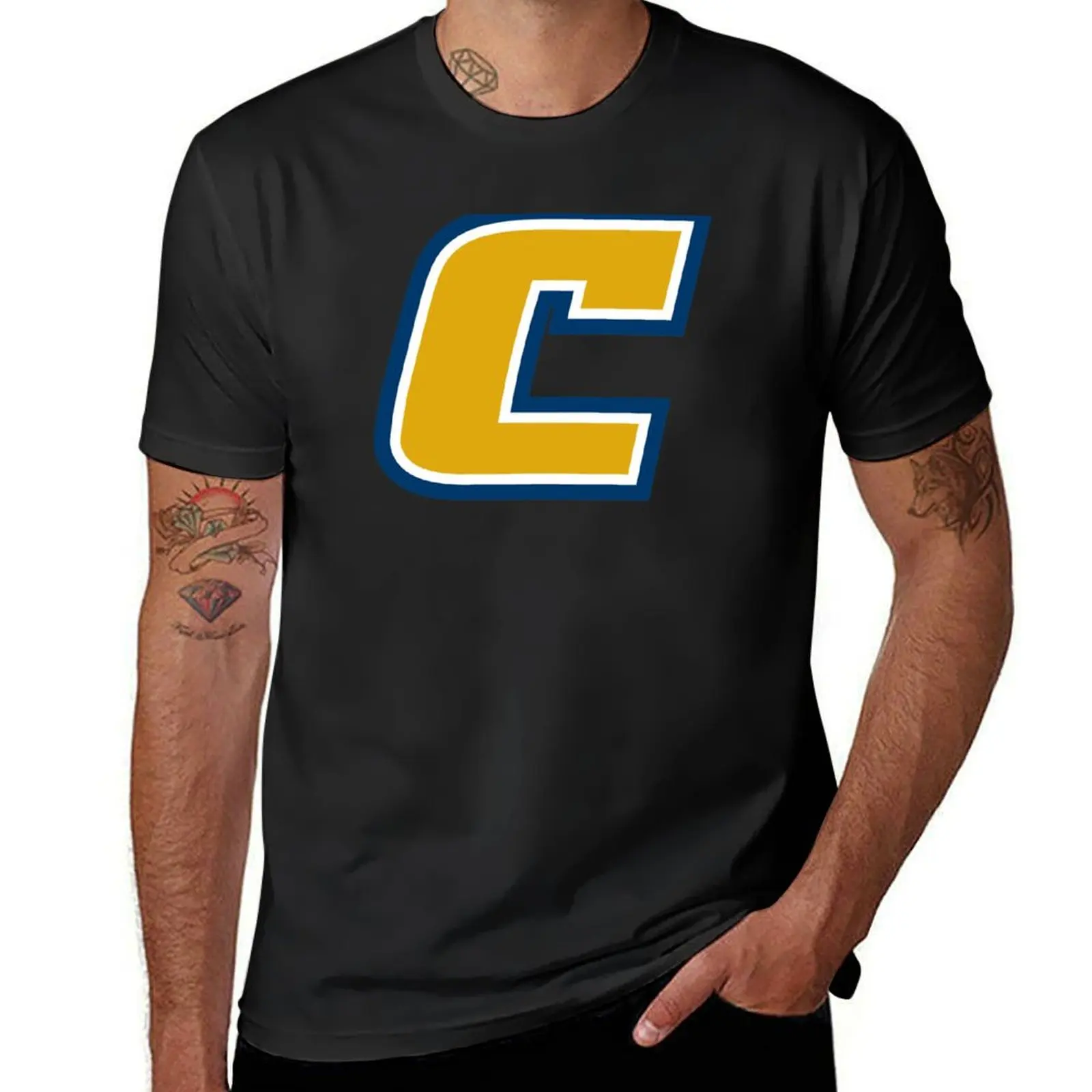C M T-Shirt tees heavyweights customs blacks Short sleeve tee men