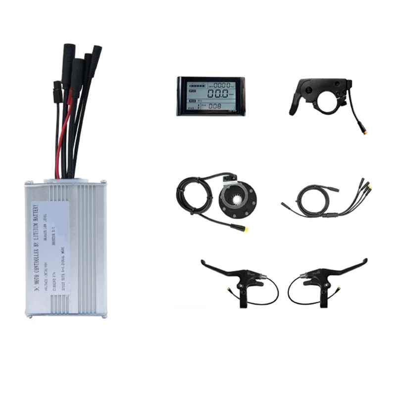 1Set Electric Bicycle Electric Scooter Kit SW900 Display Sine Wave Controller 36/48V 17A