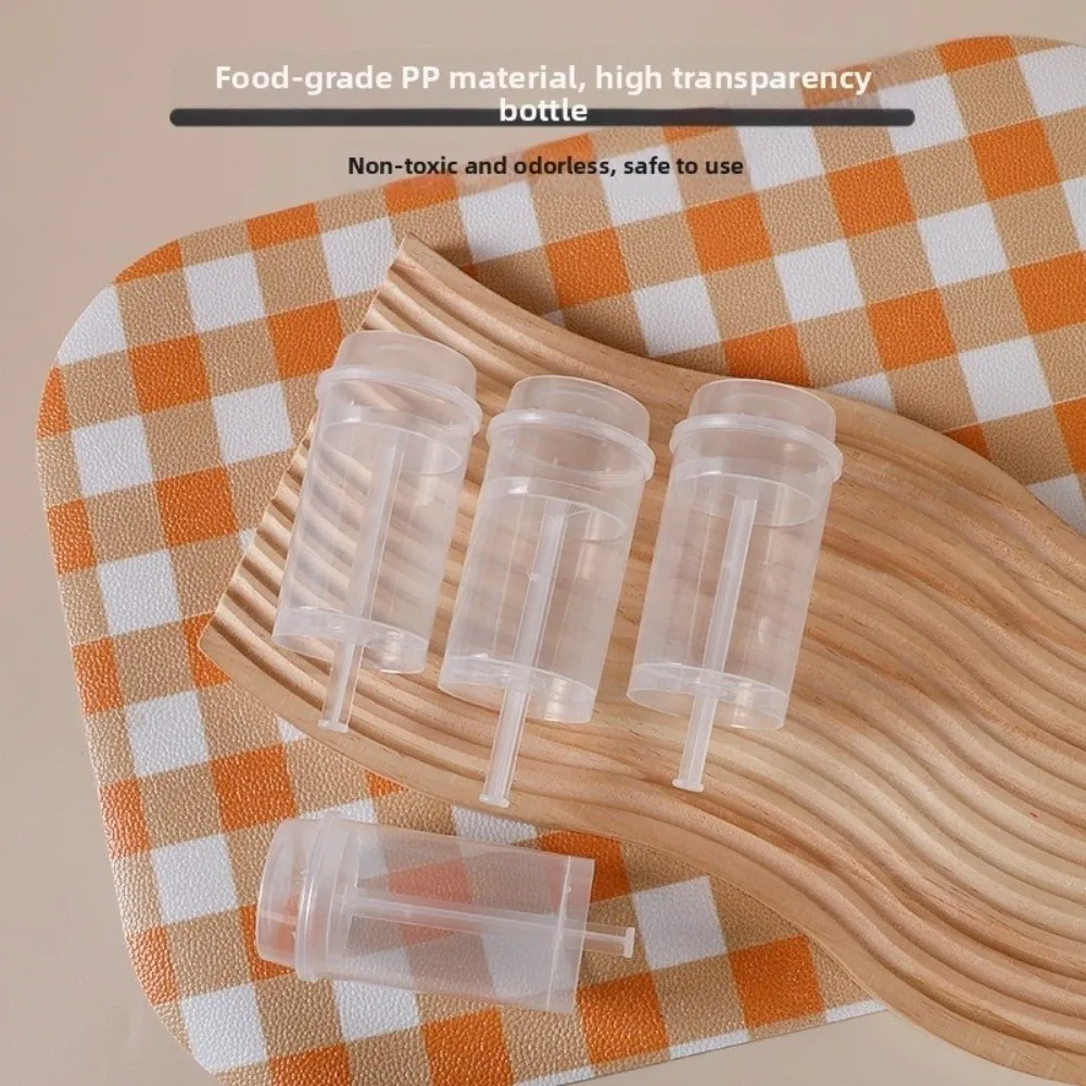 10pcs Transparent Push Cake Holders Reusable Cylinder Shaped Small Cake Mold Containers With Lids Push Cake Pops view 3