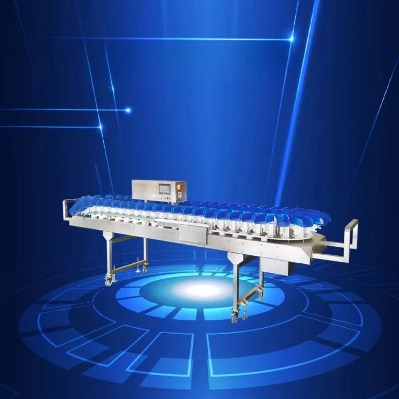 Automatic 304 Stainless Steel High Efficiency Fruit Vegetable Weight Sorting Machine for Apples Citrus Etc. 380V 8KW