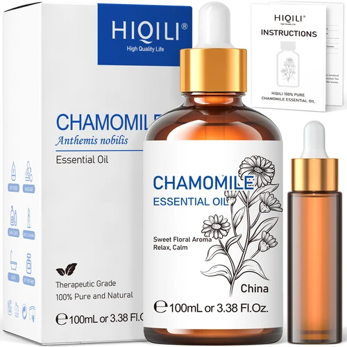 Aceites esenciales de manzanilla de 100 ml, aceite floral 100% puro para difusor, humidificador, masaje, día de San Valentín, regalos para madre y padre