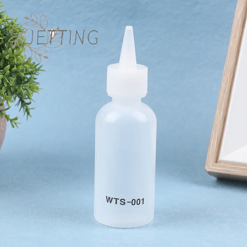 حار 1 قطعة 50 مللي WTS-001 البلاستيك زجاجة الكحول السائل مع إبرة ل موزع الصنوبري لحام الجريان لصق الهاتف PCB لحام إصلاح #3