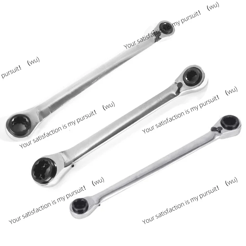for 8-13mm/10-19mm/16-19mm Workshop Tools 4 in 1 Ratchet Spanner Vanadium Steel Double Twin Ended Ratchet Wrench