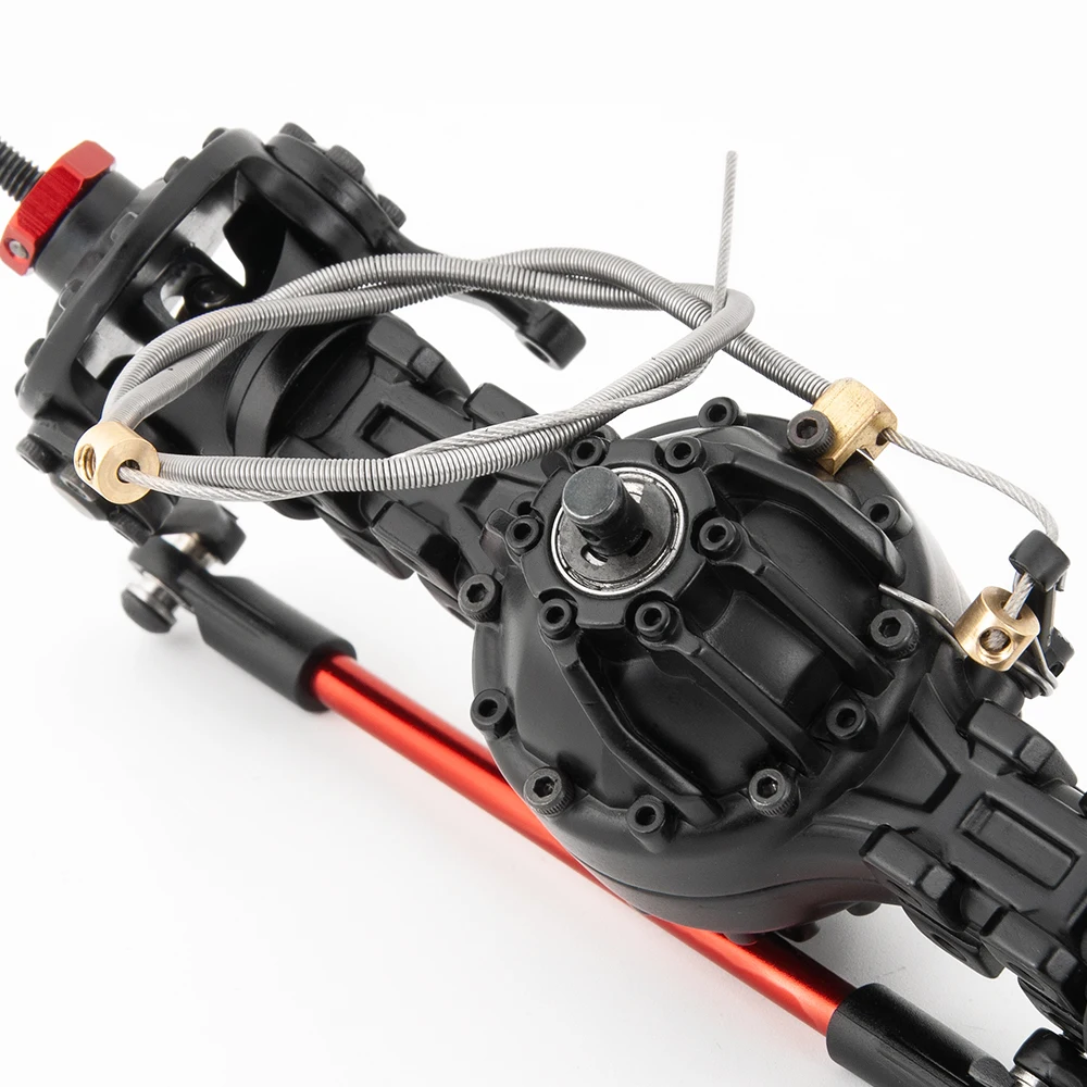 TRINOOD 금속 무동력 리어 액슬 133.5/155/182mm 타미야 트랙터 트레일러 1/14 RC 트럭 카 프론트/미디엄 차동 액슬