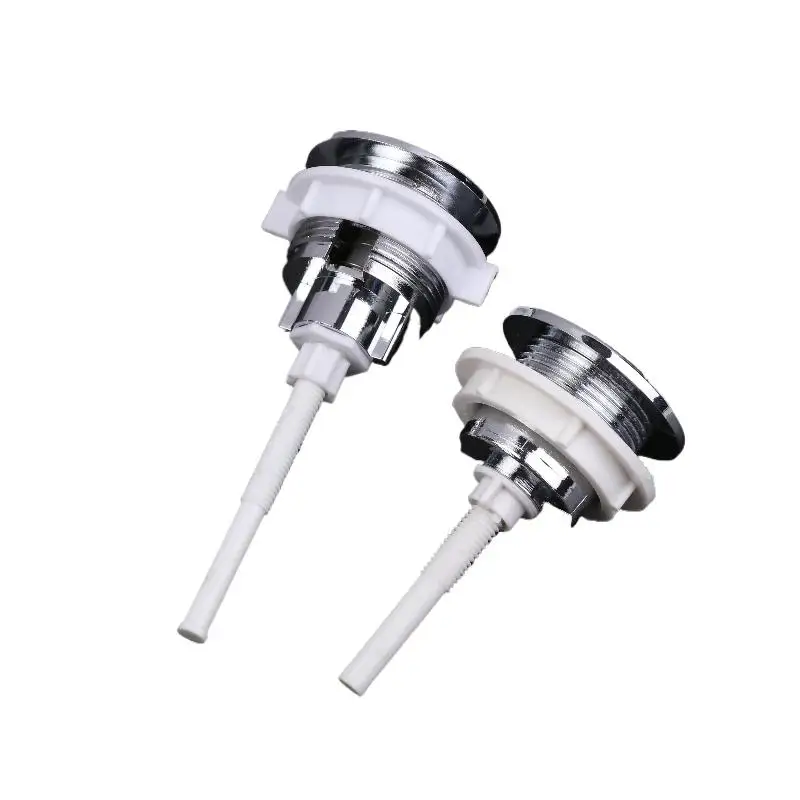 1 Piece Silver Toilet Tank Push Button For Home Toilet Seat Corrosion-resistant Single Button Toilet Water Tank Accessories