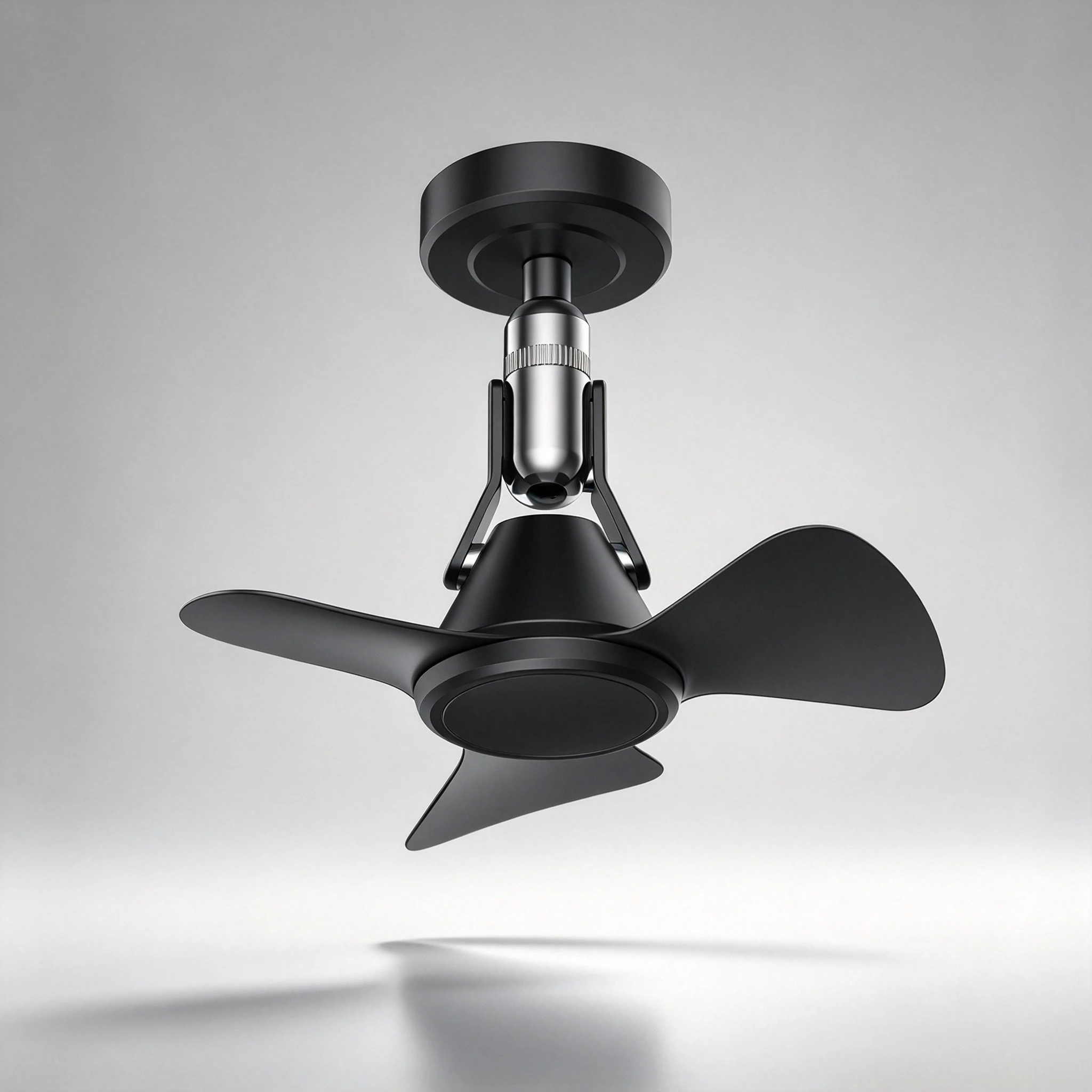 3D corner fan industrial wind small silent light dining room balcony entrance small bedroom frequency conversion