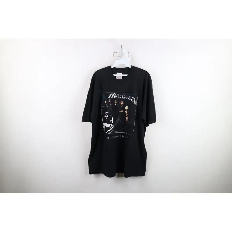

Vtg Y2K 2000 Mens XL Faded If I Could Fly Helloween Band Short Sleeve T-Shirt
