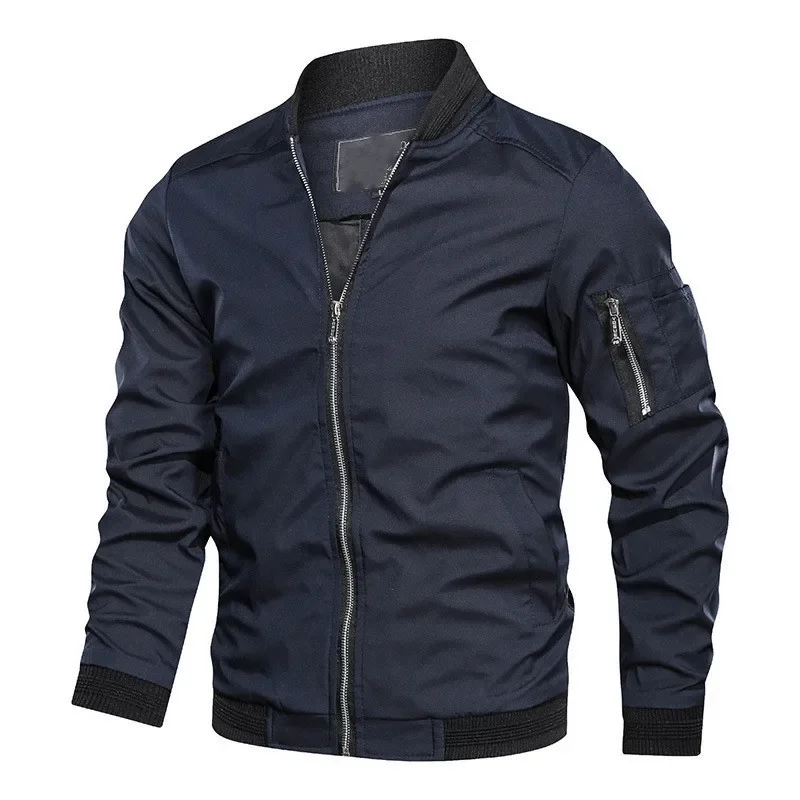 Chaquetas y abrigos de buena calidad para hombre, chaquetas casuales delgadas, prendas de vestir sólidas delgadas, talla 6XL, Primavera, nuevo