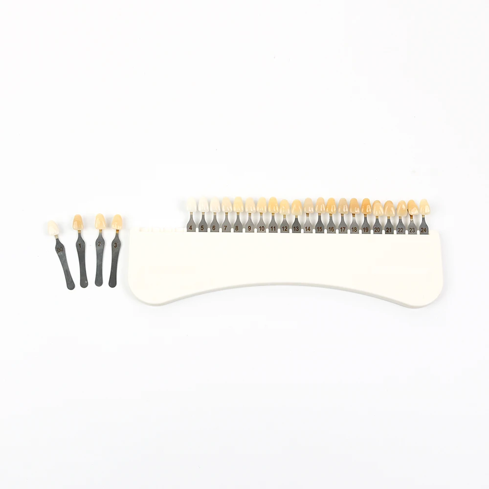 3D Teeth Whitening Shade Guide 25 Colors Porcelain Tooth Bleaching Chart Mold for Professional Dental Treatment