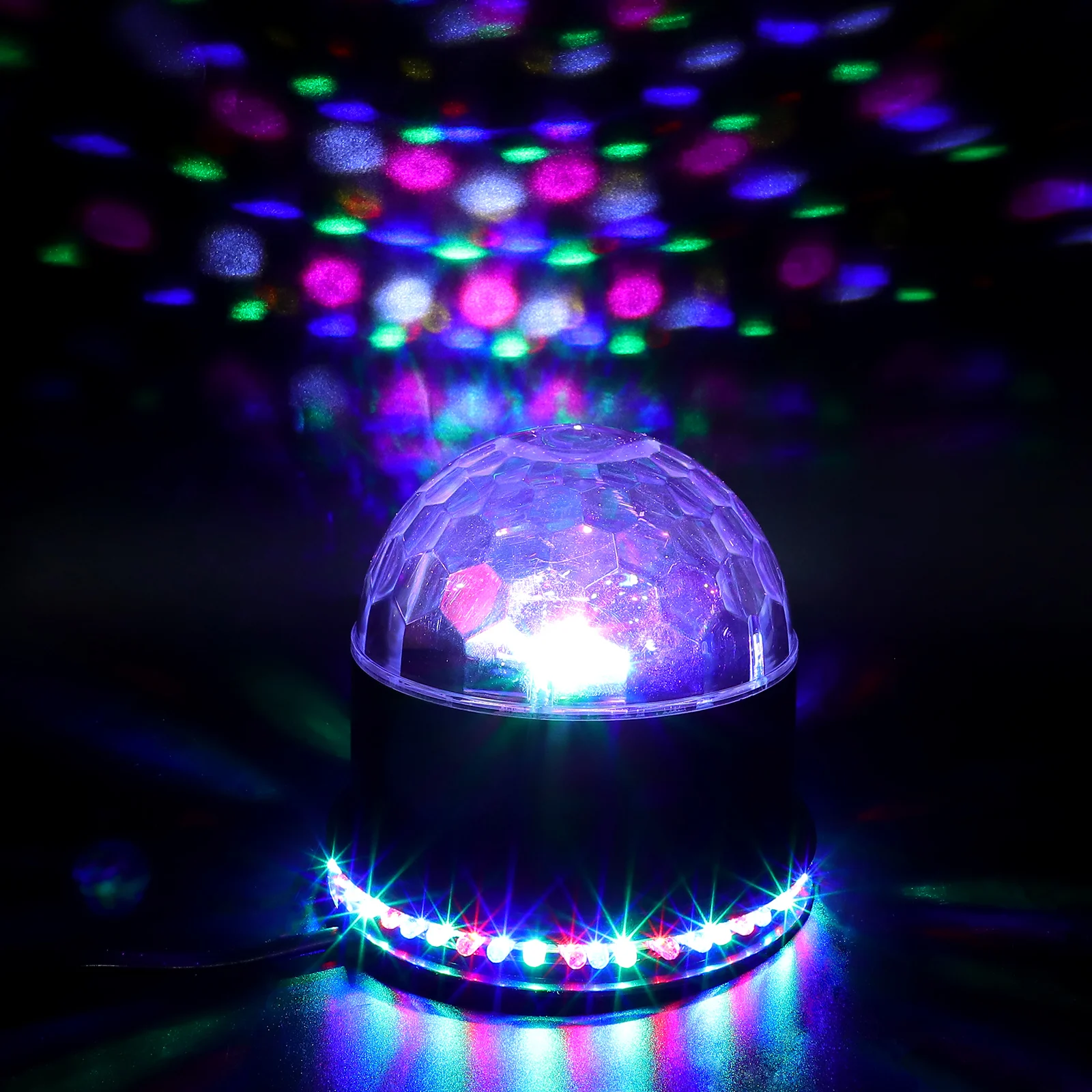 

Colorful Rotating Light Projector Plastic LED Party Stage Decoration Halloween Wedding Disco Club KTV Pub Banquet Christmas