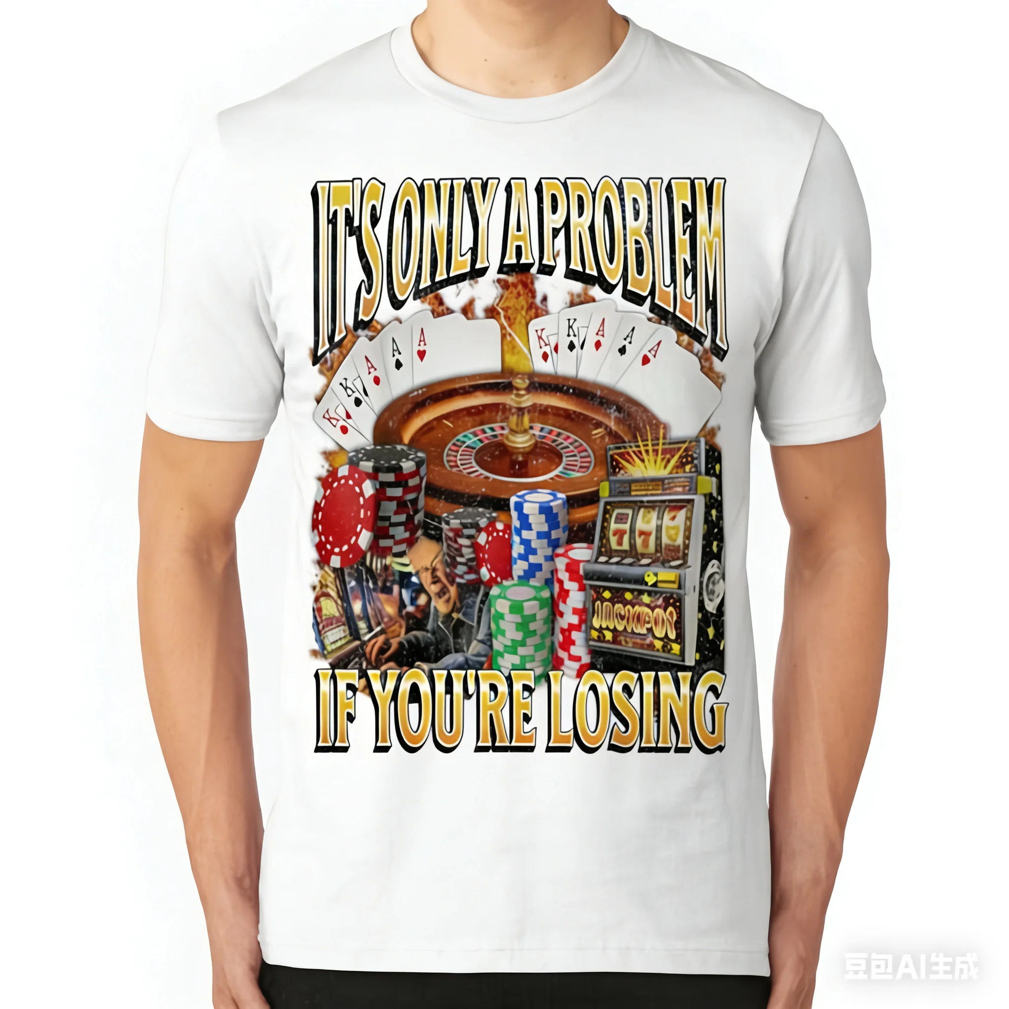 هناك سؤال واحد فقط إذا تفقد تي شيرت مثير للاهتمام الهيب هوب الشرير يقول تي شيرت الجدة قصيرة الأكمام Y2k الشارع الشهير #2