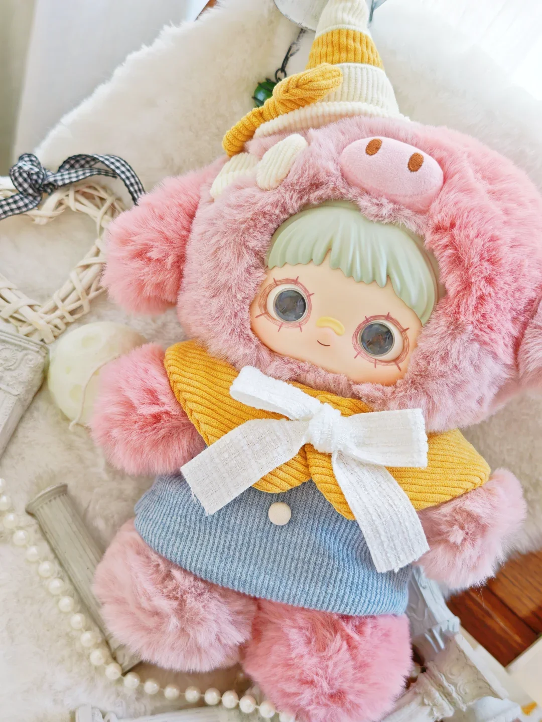 Maymei ลืม Funfair 400% Series กล่องตาบอดตุ๊กตา Plush Action Figure น่ารักไวนิลสะสมของขวัญแปลกใจของเล่นอินเทรนด์