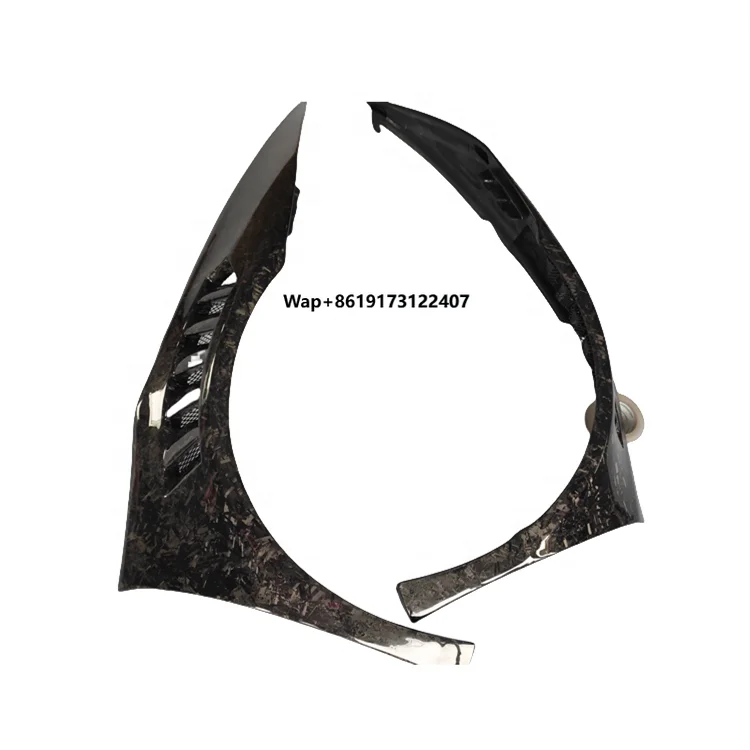 

A Pair of High-quality Carbon Fibre Forged V-style Perforated Mudguards Fender for the Huracan LP580 LP610 Body Kit