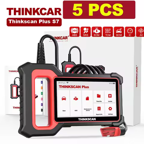 5pcs THINKCAR THINKSCAN Plus S7/S4/S6 OBD2 Diagnostic Tool Auto Code Reader OBD 2 Automotive Scanner Free Update