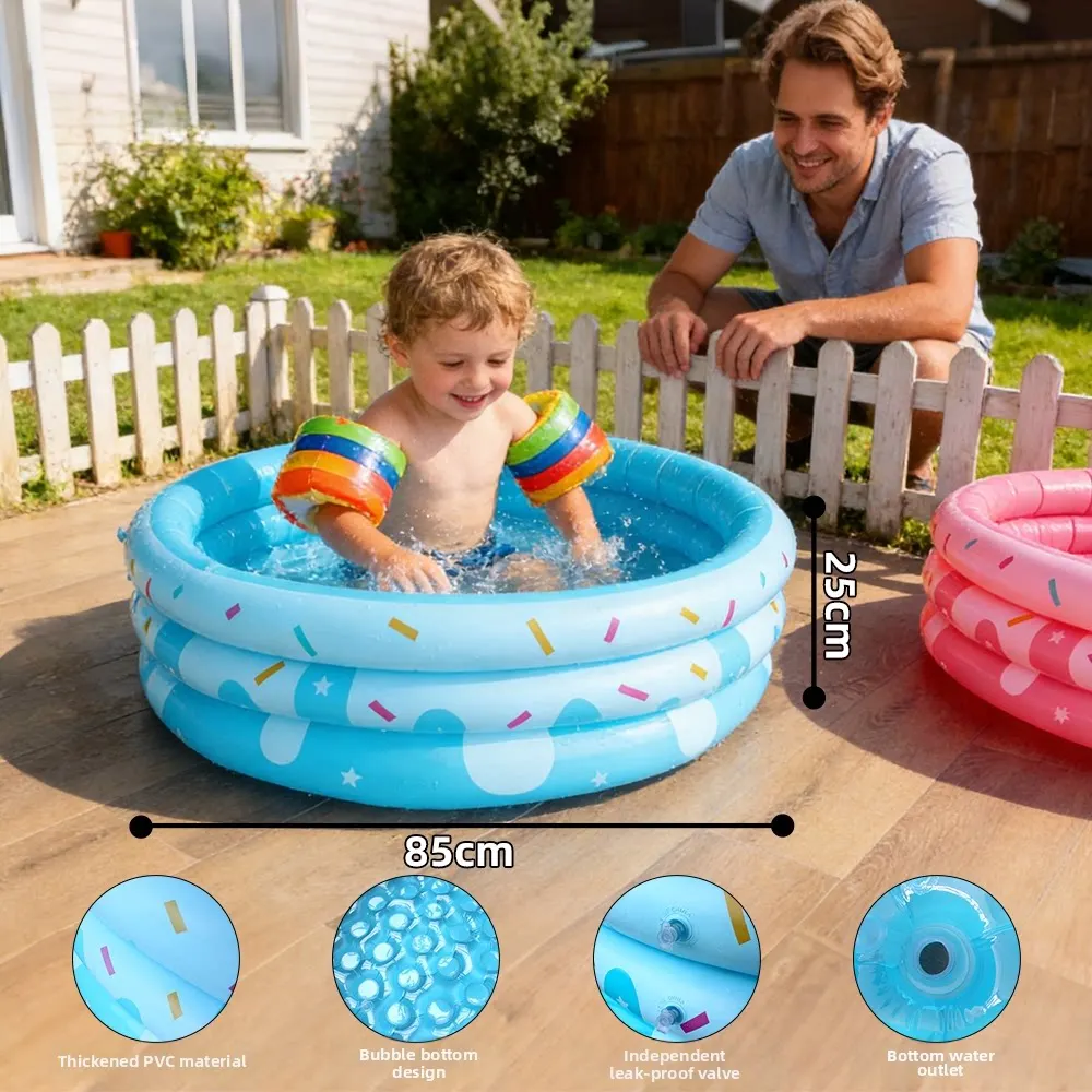 Thickened Inflatable Kids Pool Safe Durable Children Swimming Pool Summer Water Play Toy for Home Backyard