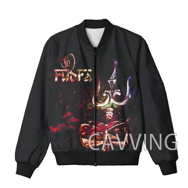 CAVVING 3D Printed  RUDRA Rock  Zipper Bomber Jackets Men Overcoat Mens Coat Zip Up Jackets for Women/Men