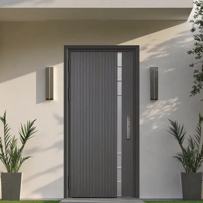 Middle Eastern Style Exterior Security Entrance Steel Main Doors Highend Design Residential Entrance Door Front Doors for