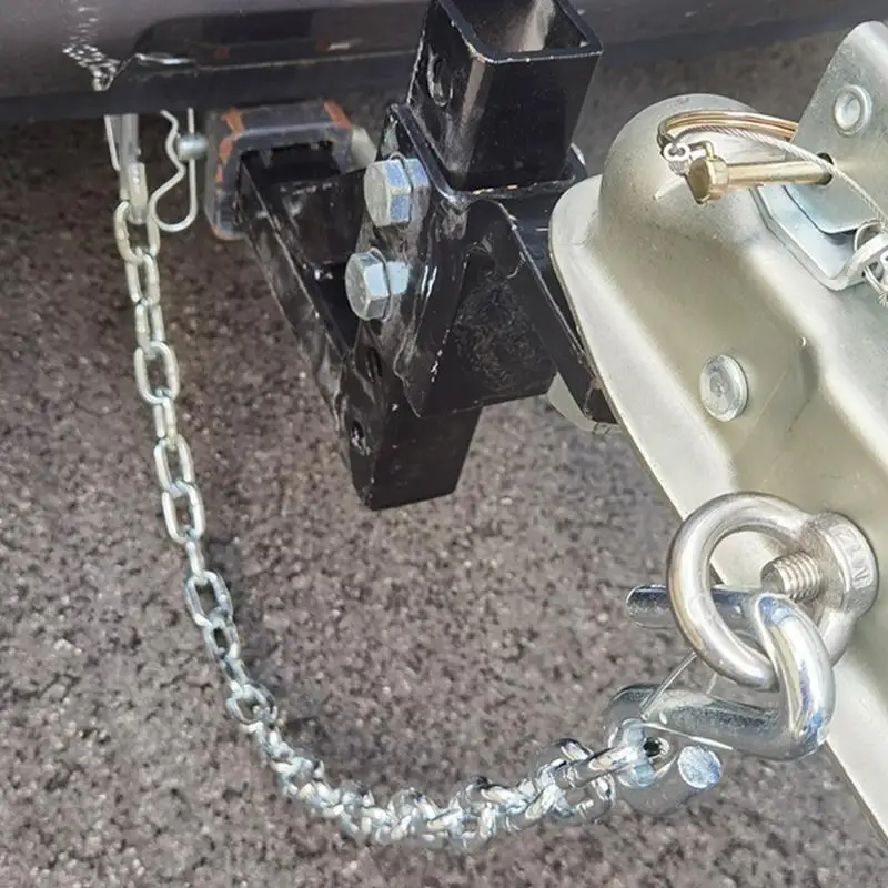 M76E Abschlepp-Sicherheitskette für Anhängertransport, 1 Meter beschichtete Kette – Detail 5