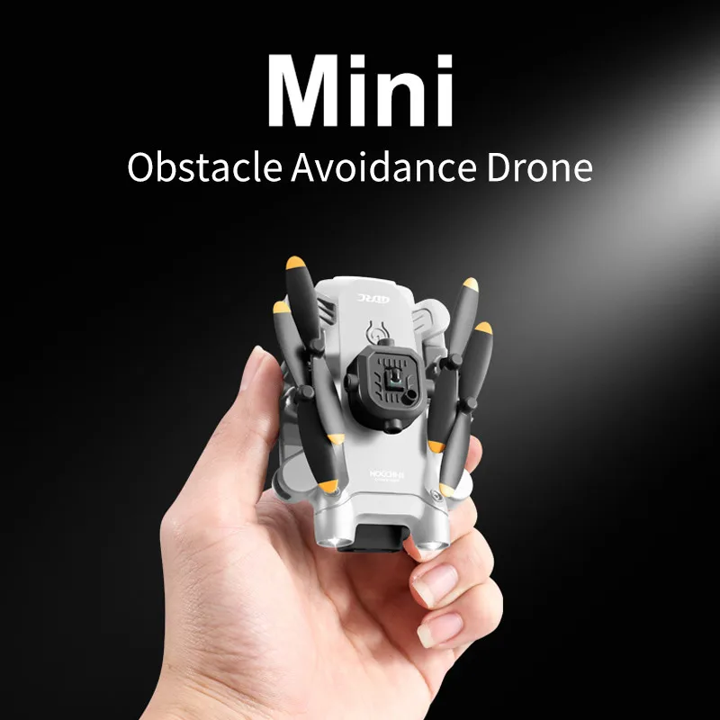 4K HD 듀얼 카메라 장애물 회피 드론이 장착된 미니 V30 WiFi FPV 드론 성인을 위한 접이식 RC 쿼드콥터 선물 키즈 블랙 그레이