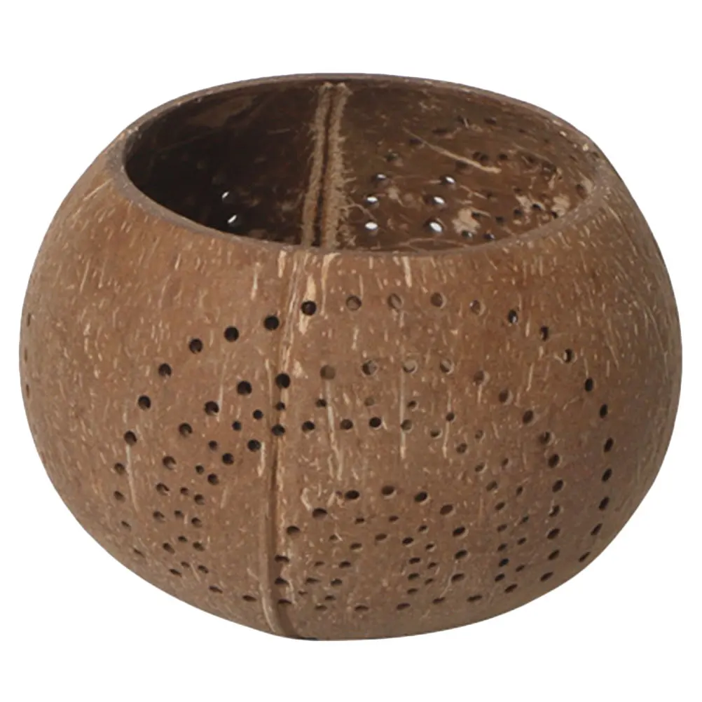 

Coconut Shell Bowl Natural Multi-Function Food Container For Salad Dessert Ice Cream Serving Home Decoration Storage Use