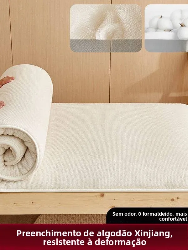 thickened-cotton-mattress-pad-sleeping-bag-dormitory-student-single-layer-home-use-pure-cotton-bedding-quilt-modern-simple-style