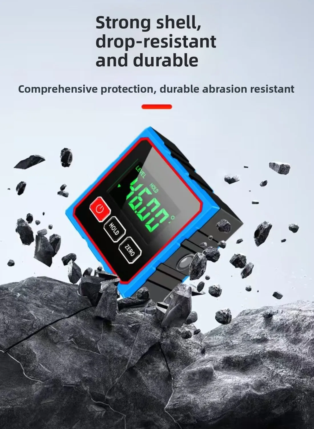 With Magnetism Cross Electronic Laser USB Rechargeable Protractor Level Angle Ruler Angle Measurement Inclinometer